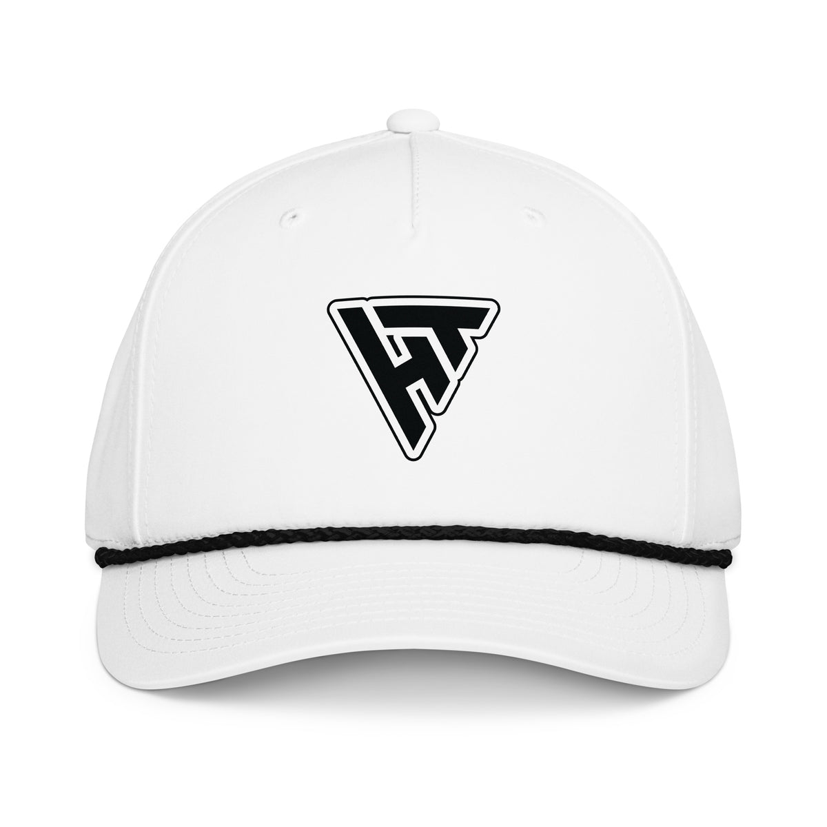 The Classic rope cap white and black by Hustle Over Talent