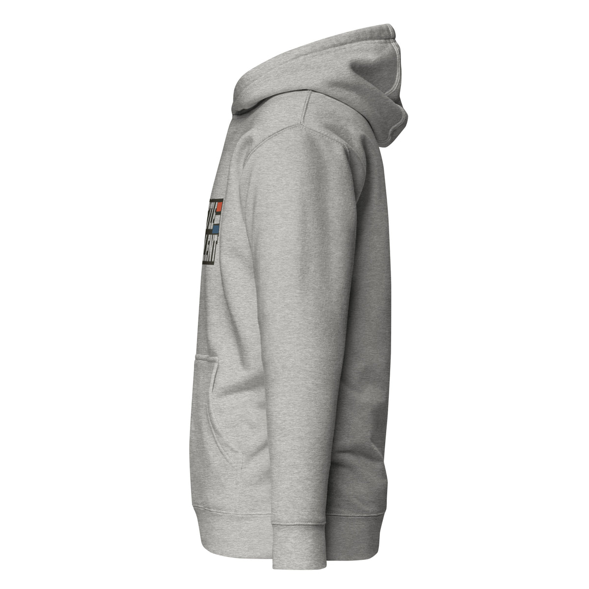 American Hero Hoodie by Hustle Over Talent — left side view