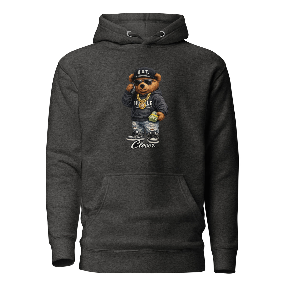The Closer Hoodie by Hustle Over Talent — front view
