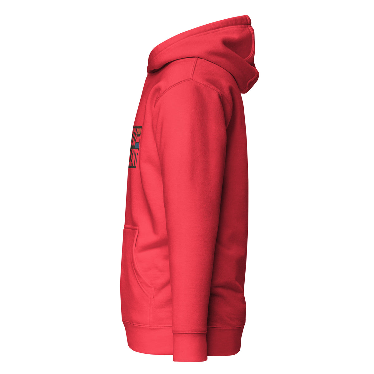 American Hero Hoodie by Hustle Over Talent — left side view