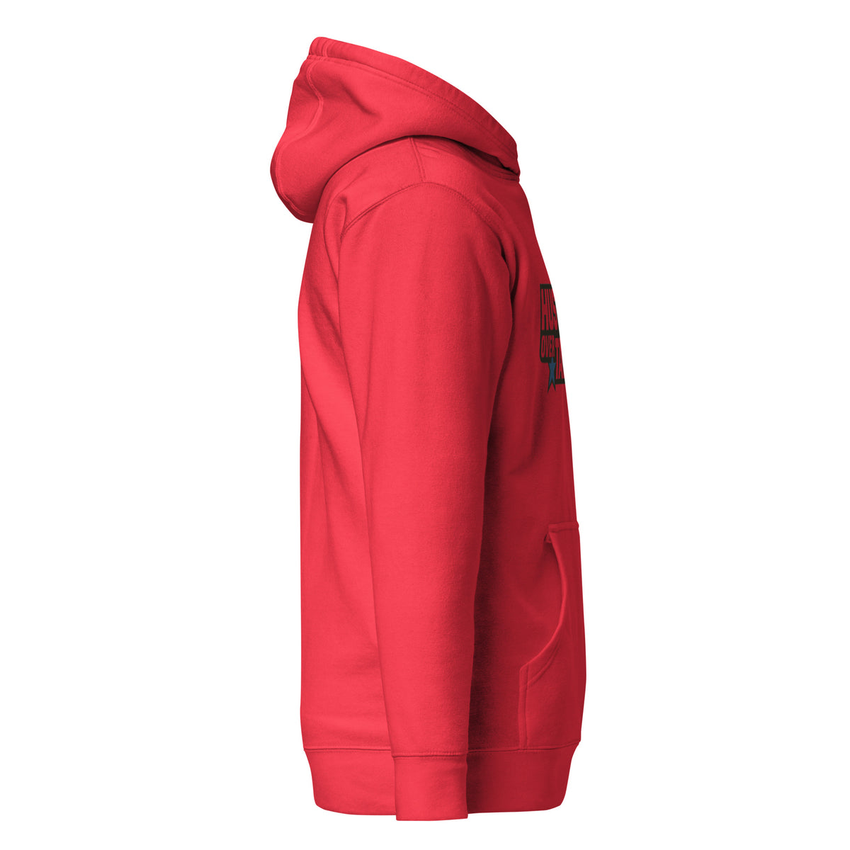 American Hero Hoodie by Hustle Over Talent — right side view