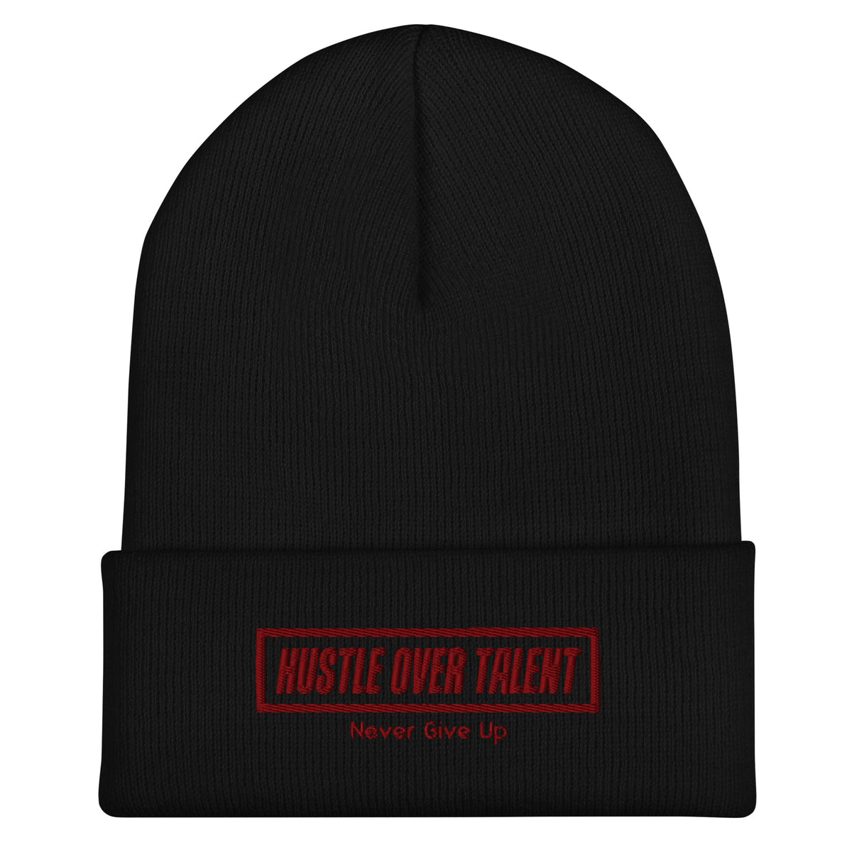 The OG Cuffed Beanie — Neutrals by Hustle Over Talent — front view