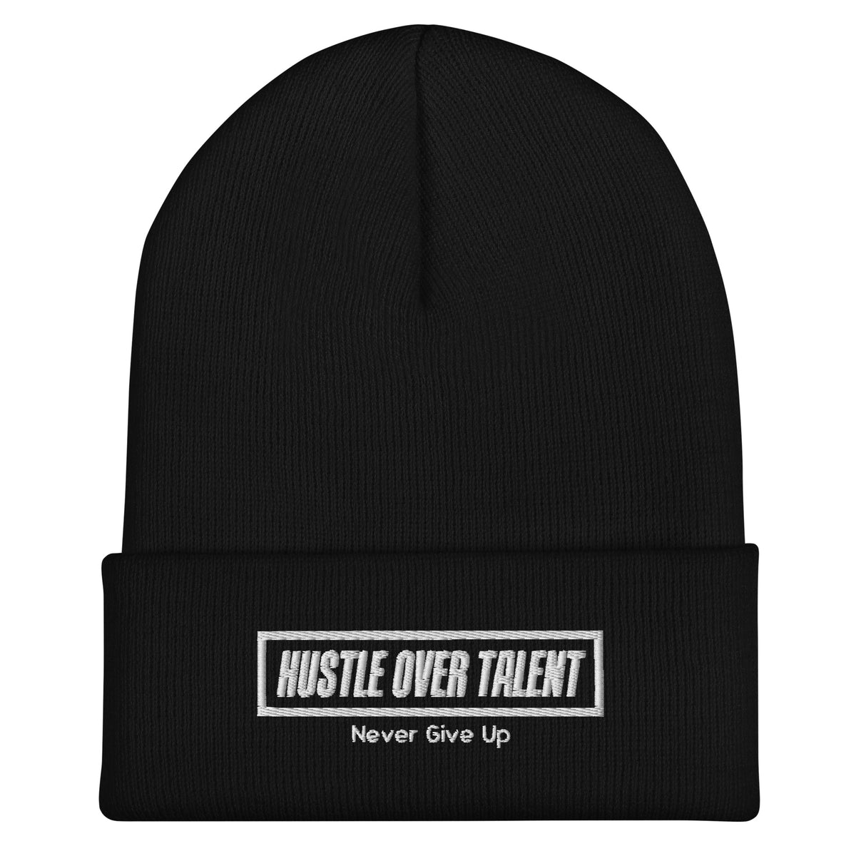 The OG Cuffed Beanie — Colors by Hustle Over Talent — front view