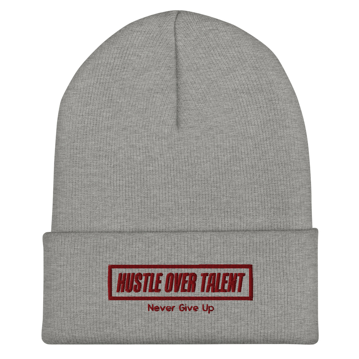 The OG Cuffed Beanie — Neutrals by Hustle Over Talent — front view