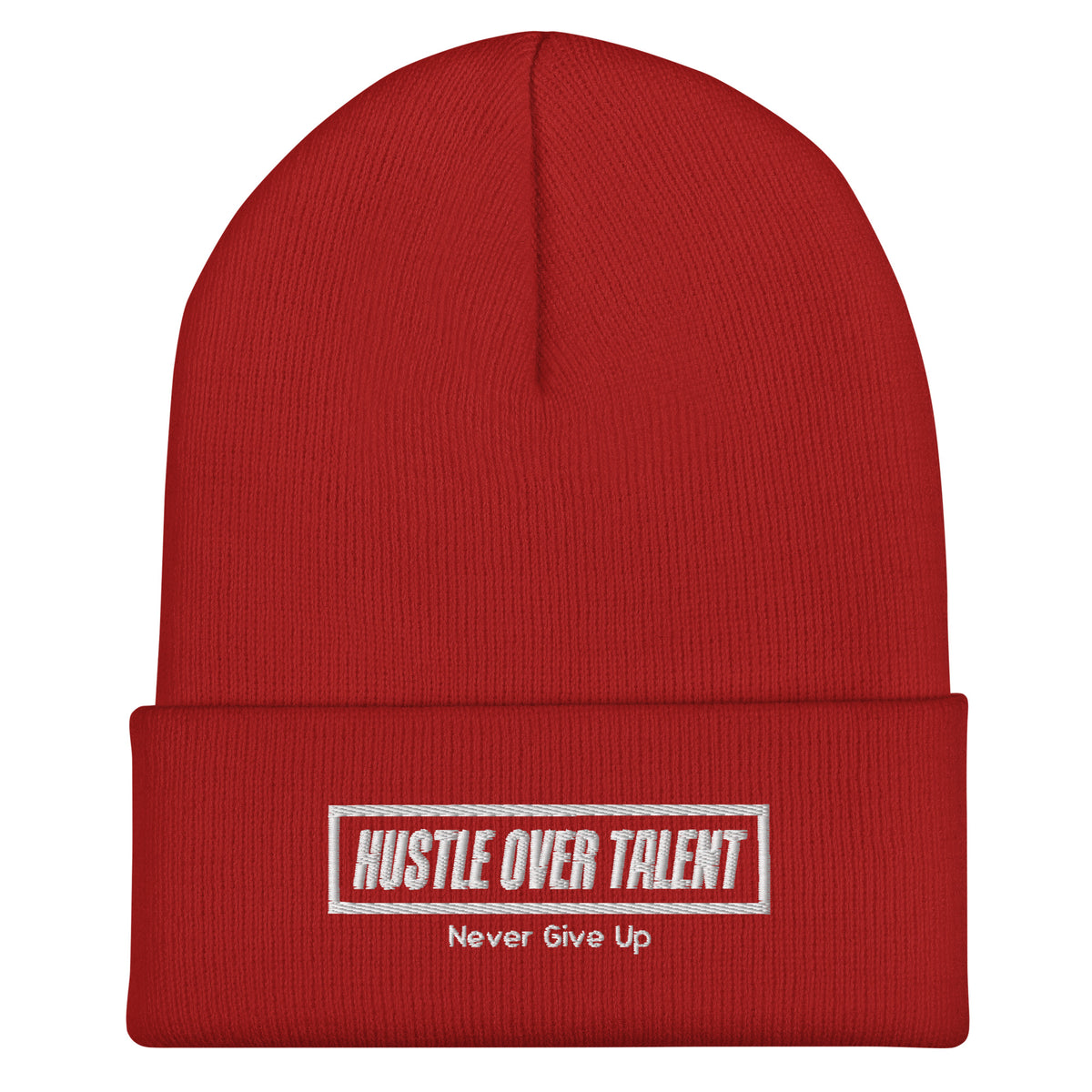 The OG Cuffed Beanie — Colors by Hustle Over Talent — front view
