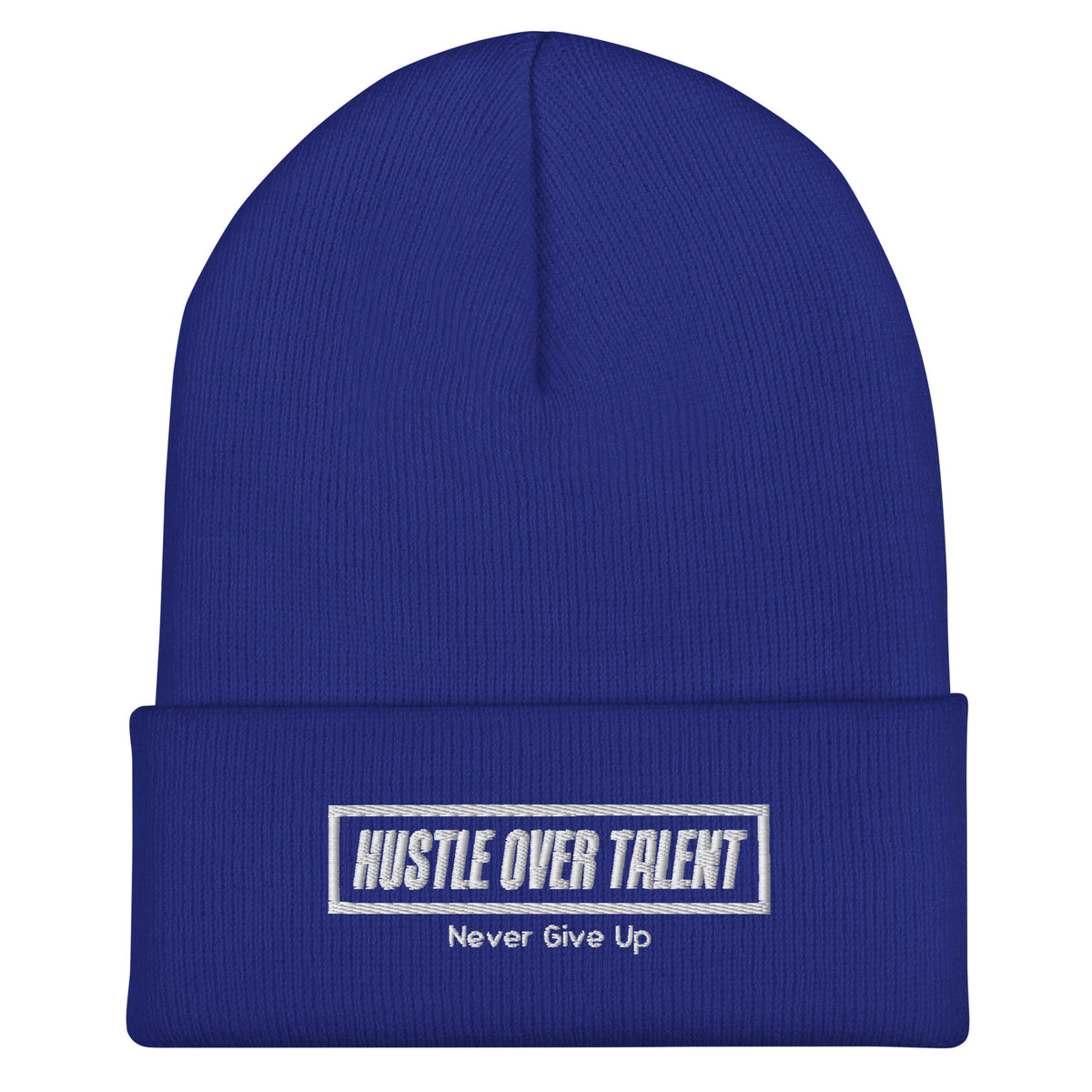 The OG Cuffed Beanie — Colors by Hustle Over Talent — front view