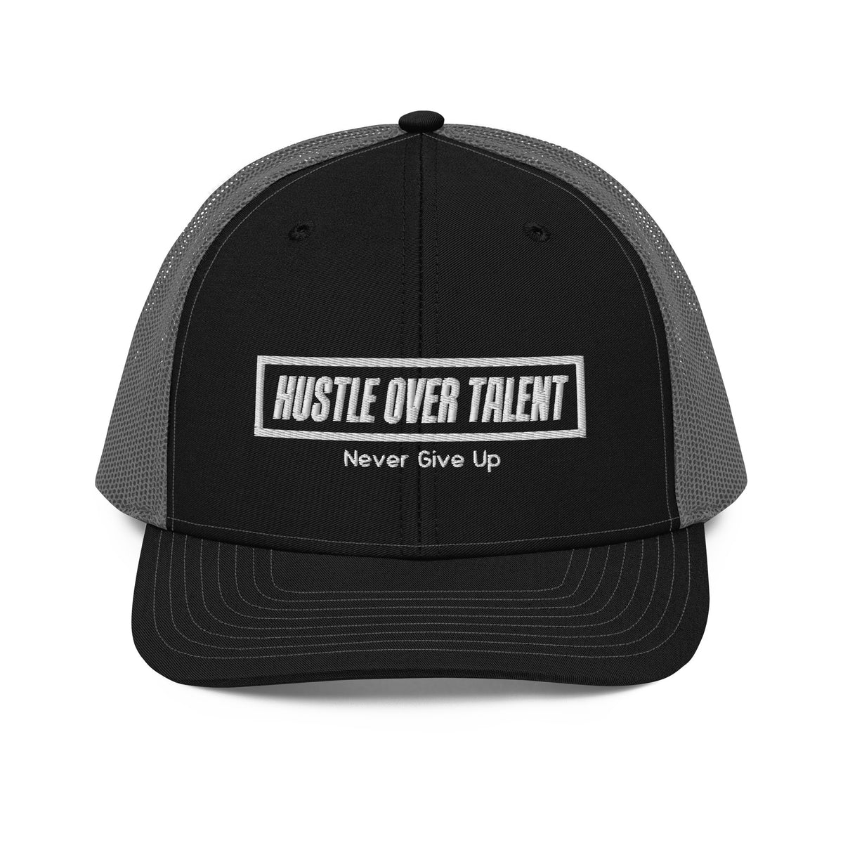 OG trucker hat black and charcoal by Hustle Over Talent