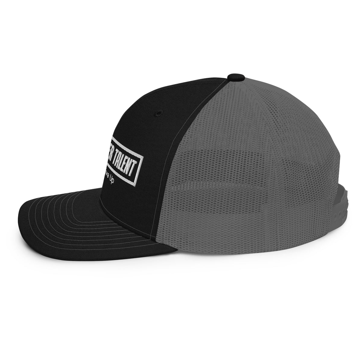 OG trucker hat black and charcoal by Hustle Over Talent