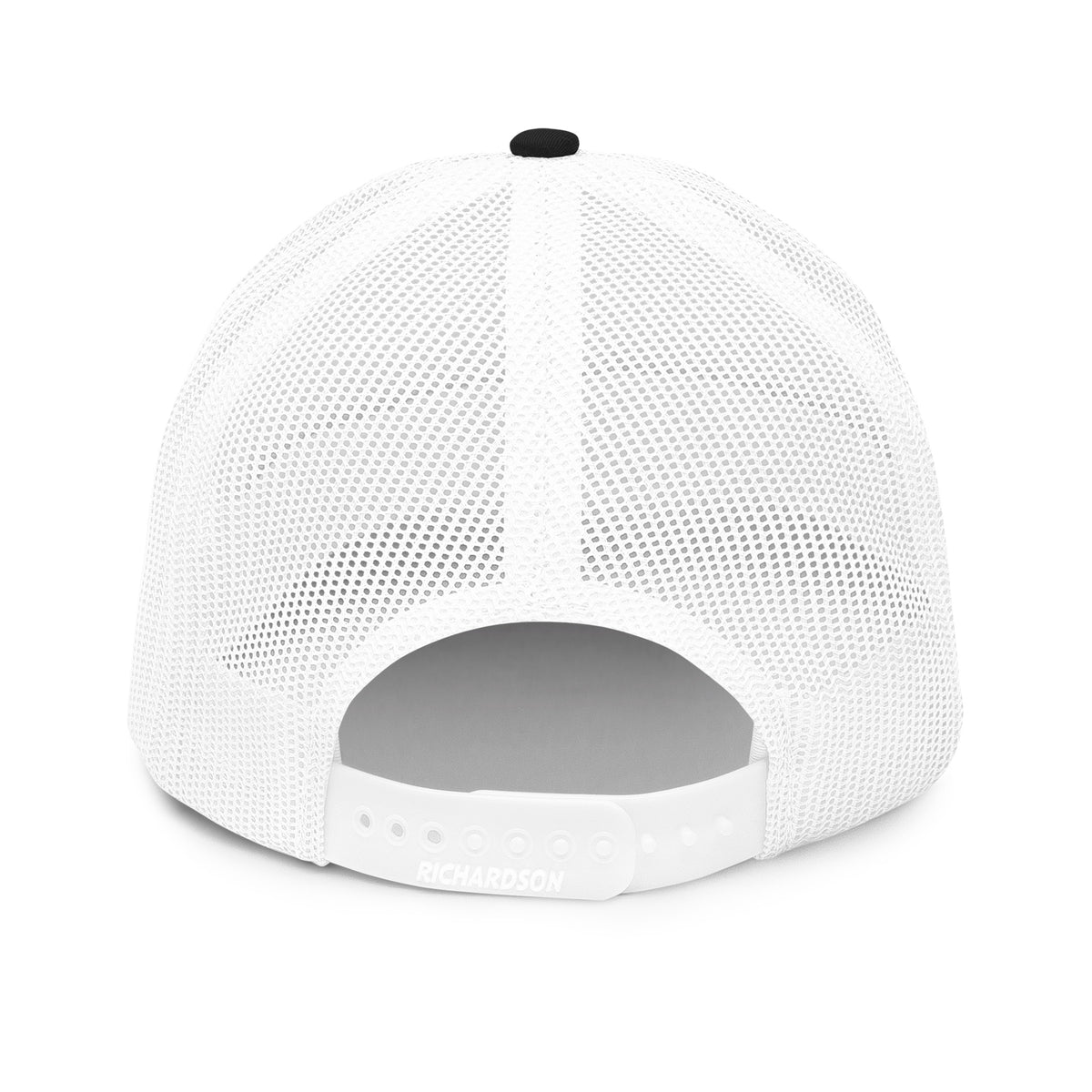 The OG Trucker Cap — Black/White by Hustle Over Talent — back view