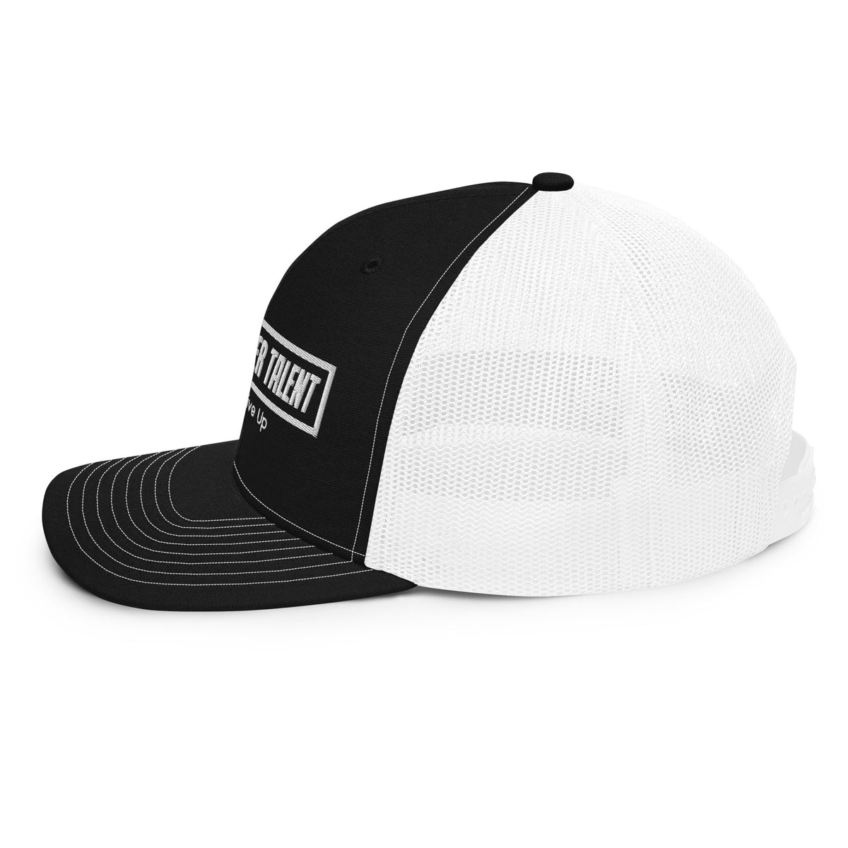 OG trucker hat black and white by Hustle Over Talent