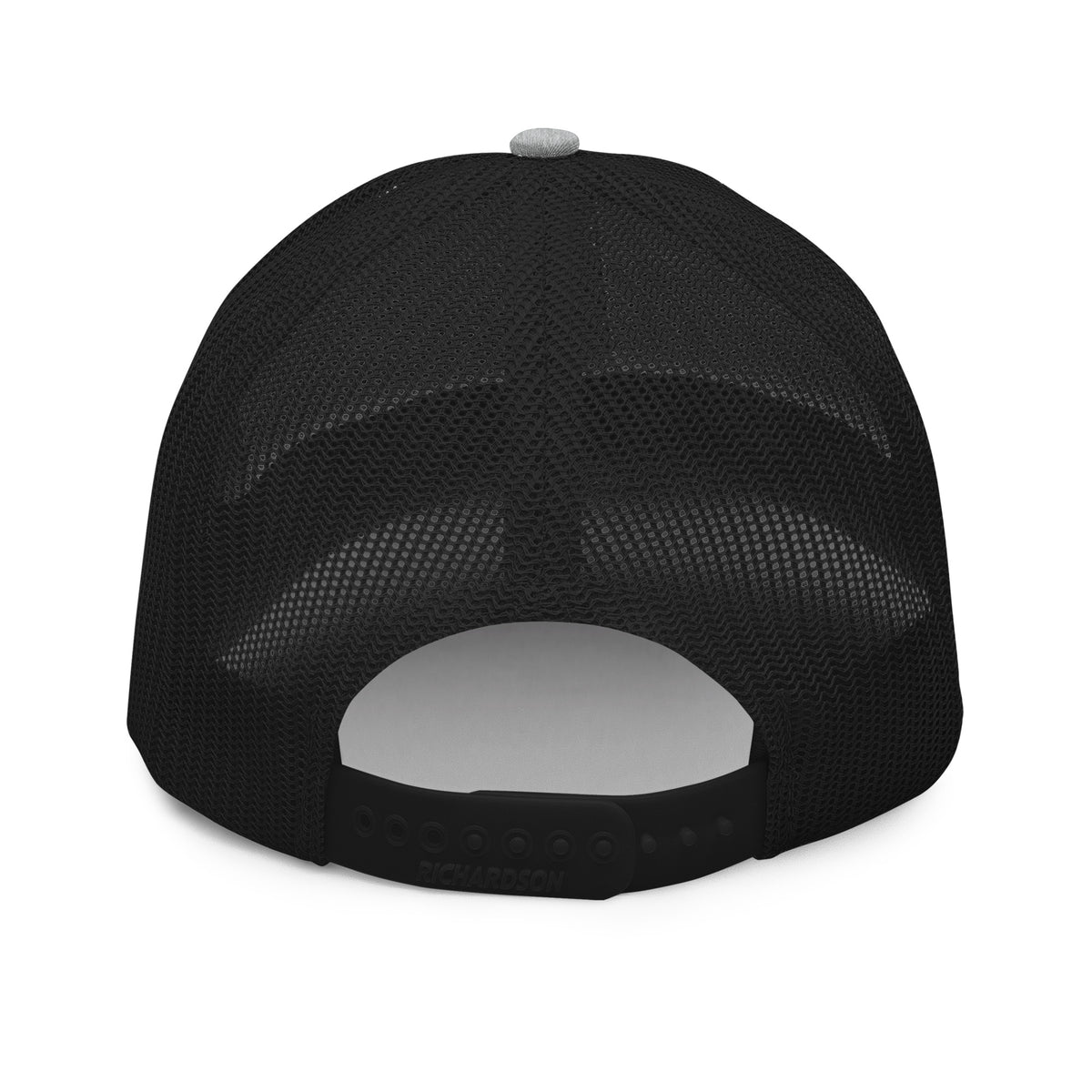 The OG Trucker Cap — Heather Grey/Black by Hustle Over Talent — back view