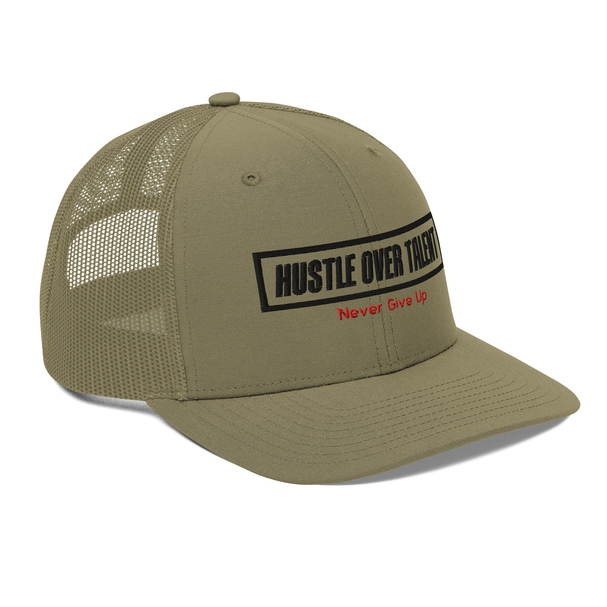 The OG Trucker Cap — Loden by Hustle Over Talent — back view