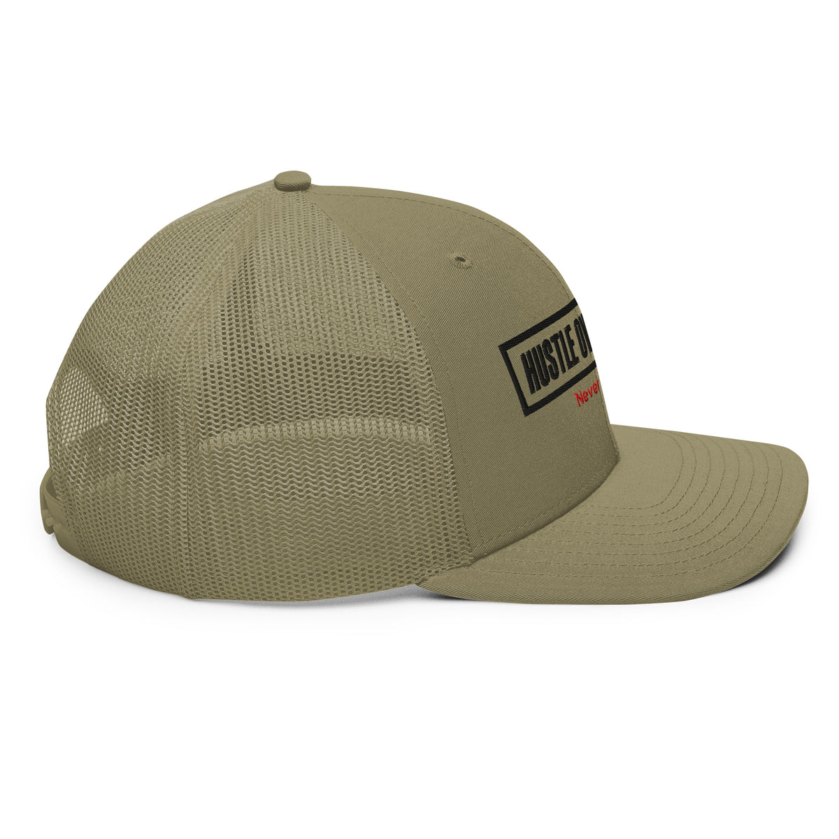 The OG Trucker Cap — Loden by Hustle Over Talent — back view