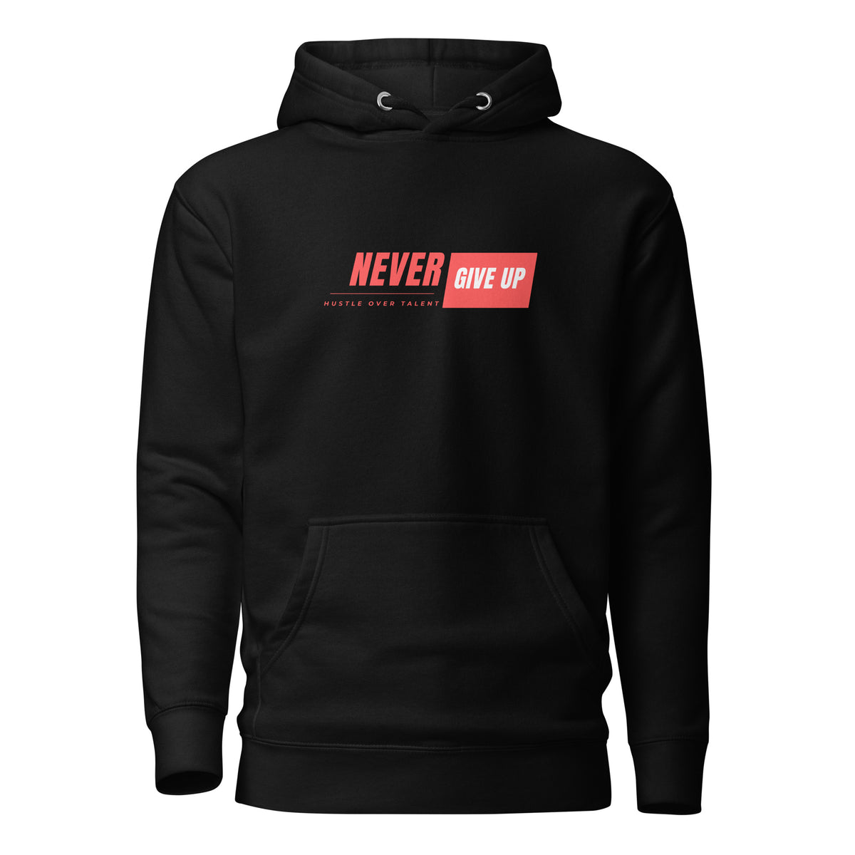 Freedom Hoodie — Black by Hustle Over Talent — front view