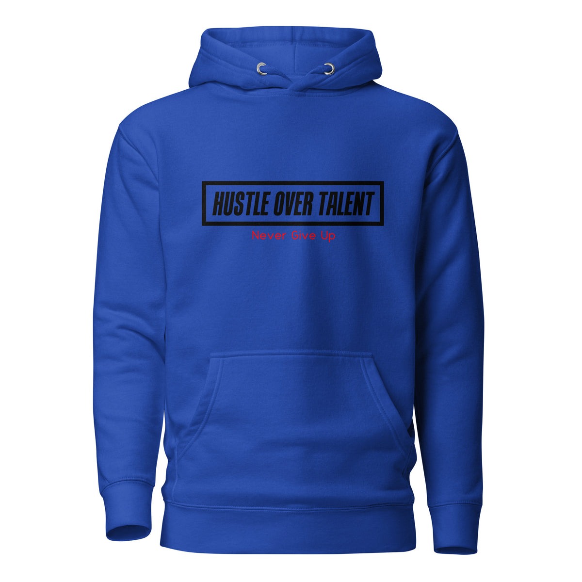 The OG Hoodie — Royal by Hustle Over Talent — front view