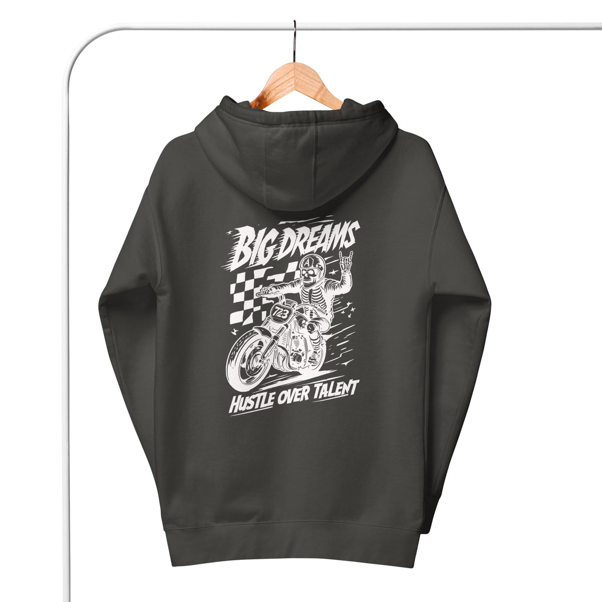 Big Dreams Hoodie by Hustle Over Talent — back view