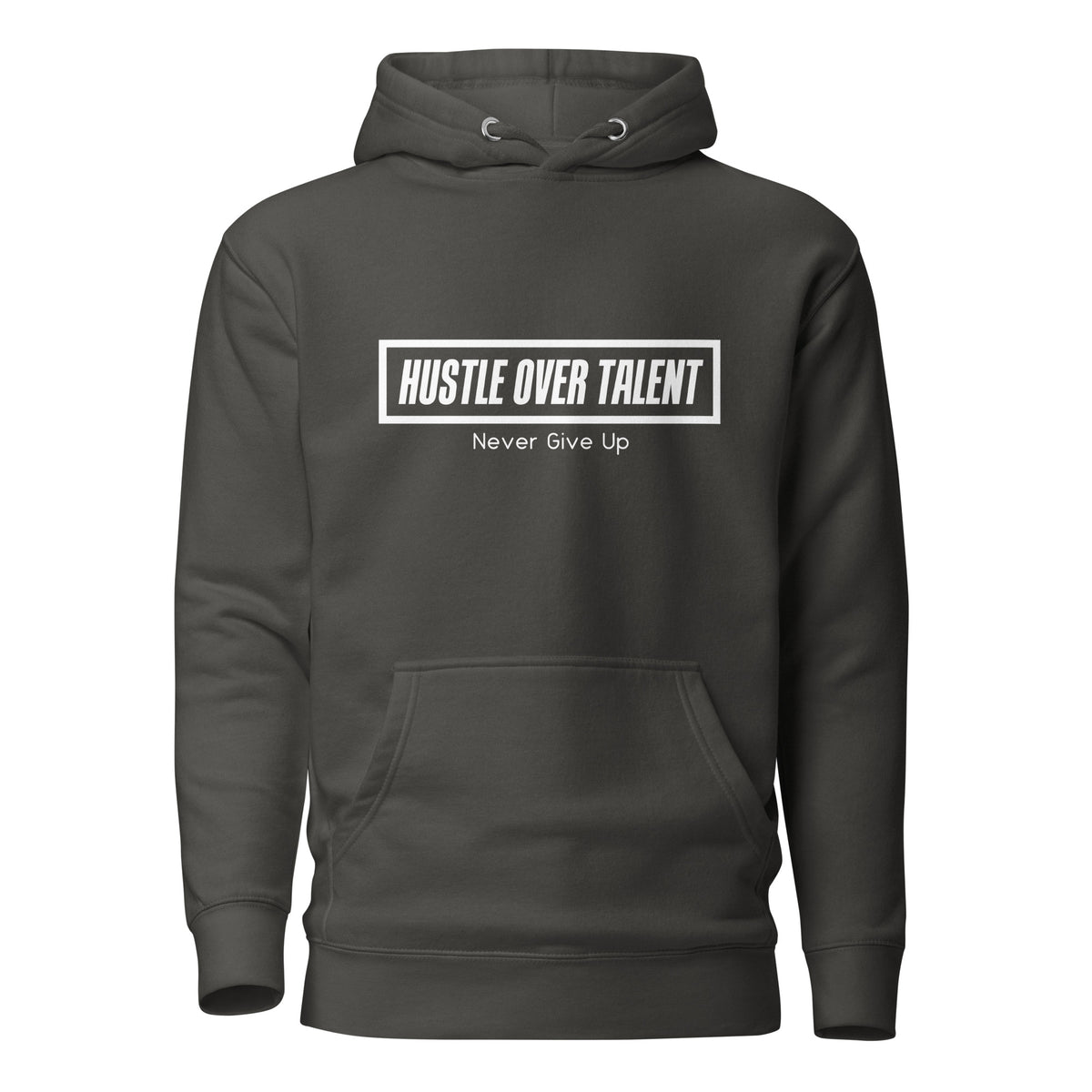 The OG Hoodie — Vintage Black by Hustle Over Talent — front view