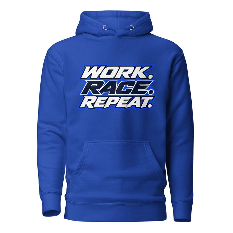 Blueline Racing Hoodie by Hustle Over Talent — front view