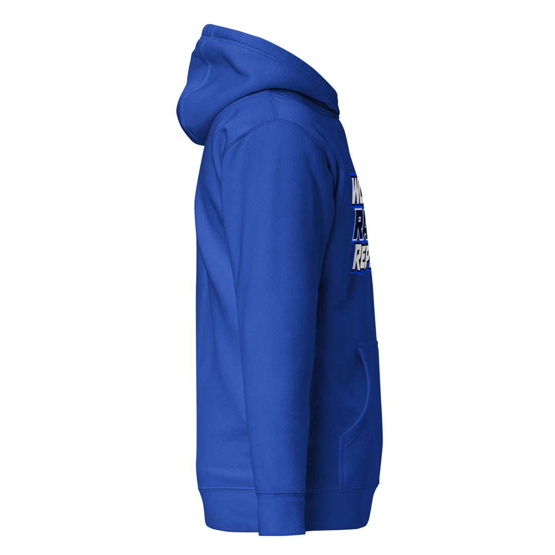Blueline Racing Hoodie by Hustle Over Talent — right side view